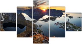 Obraz - Krajobraz górski, Norwegia (125x70 cm)
