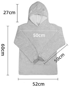 Bluza dziecięca z kapturem i pluszowym przyjacielem WIGGO 3 w 1 w kolorze niebieskim