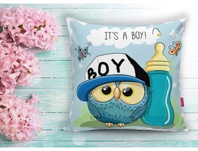 Dziecięca poszewka na poduszkę 43x43 cm Boy Owl – Mila Home