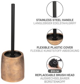 Szczotka do WC ceramiczna w kolorze brązu Tremea – Wenko