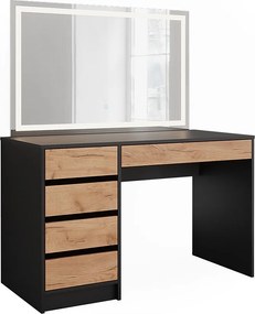 Toaletka antracyt/złoty dąb 120x55x75 sherry