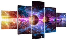 Obraz - Układ Słoneczny (125x70 cm)