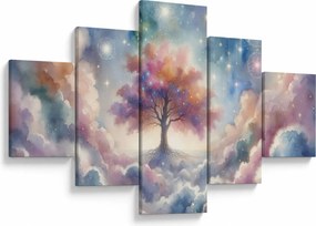 Obraz – Drzewo życia w chmurach (125x70 cm)