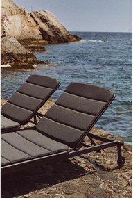 Czarny metalowy leżak ogrodowy Marcona – Kave Home