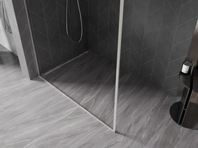Mexen Kioto-XF L ścianka prysznicowa Walk-in z ramką 70 x 202 cm, transparent 10 mm, nikiel szczotkowany - 800-070-174-97-00-XF