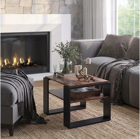 Stolik kawowy drewno antyczne 65.6x55.8x46.2 helm