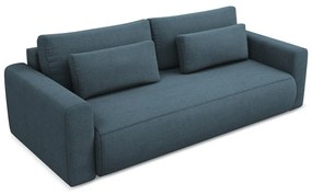 Niebieska rozkładana/ze schowkiem sofa 238 cm Kapua – Makamii