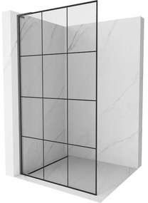 Mexen Kioto L ścianka prysznicowa Walk-in 100 x 200 cm, czarny wzór, gun metal - 800-100-103-95-77