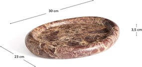 Marmurowa taca dekoracyjna 23x30 cm Lenorel – Kave Home
