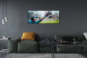 Obraz drukowany na płótnie Dynamika Bramkarskiej Obrony