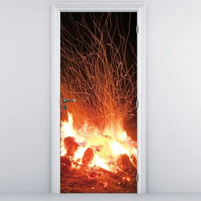 Fototapeta na drzwi - Ogień (95x205cm)