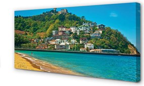 Zdjęcie na płótnie Plaża u Podnóża Szczytów