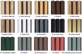 Akustyczne panele lamelowe 2 szt. antracyt G4-W74