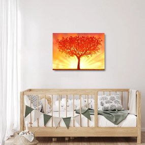 Obraz na szkle - Drzewo w słońcu (70x50 cm)
