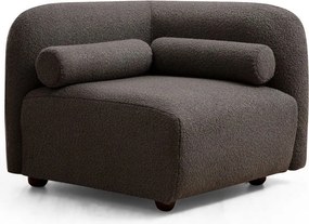 Fotel – 90x74x90 cm – Ciemnoszary – Drewno bukowe i płyta wiórowa