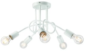 Biała lampa sufitowa bez klosza 46x46 cm Camilla – LAMKUR