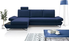 Narożnik LOFT z funkcją spania Regulowane zagłówki i podłokietniki Lewa strona Monolith 77