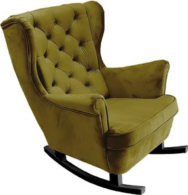 Fotel Relax z Tapicerowanym Siedzeniem i Podłokietnikami, Fotel TV 102x81x95cm Zielony_29846