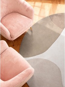 Beżowy wełniany okrągły dywan tkany ręcznie ø 200 cm Hackney Clarissa – Ted Baker