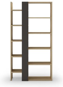 Czarny regał w dekorze dębu 80x152 cm Axel – Marckeric