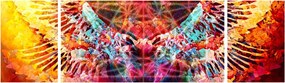 Obraz - Merkaba ze skrzydłami, abstrakcja (170x50 cm)