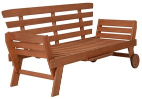 Brązowa drewniana ławka ogrodowa Rincon – Garden Pleasure
