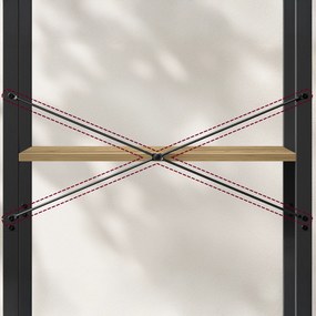 Regał stojący, otwarty, 4 półki - artisan - LLS60B88V1