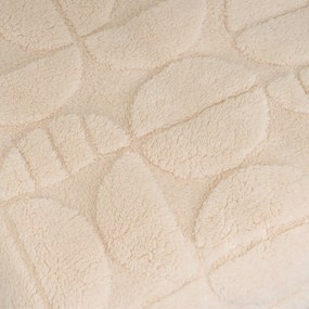Beżowy koc z mikropluszu 130x160 cm Mid Century – Casa Selección