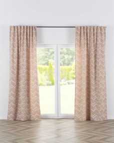 Zasłona BASIC na taśmie marszczącej 130x280 cm beżowo-czerwony 1szt.