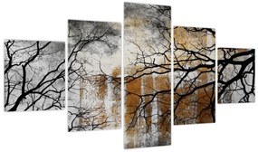 Obraz - Sylwetki drzew (125x70 cm)