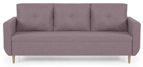 Kanapa sofa 3 os z funkcją spania DORO Różowy