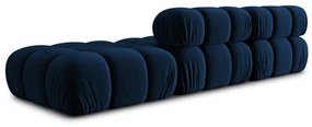 Niebieska aksamitna sofa 282 cm Bellis – Micadoni Home