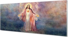 Szkło do Kuchni na Ścianę Portret Jezusa Chrystusa