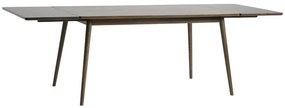 Brązowy rozkładany stół z blatem w dekorze dębu 150x90 cm Barrali – Unique Furniture