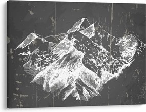 Obraz - Ilustracja gór (70x50 cm)