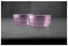 Różowe szklane miski zestaw 2 szt. 500 ml Torino – Lyngby Glas