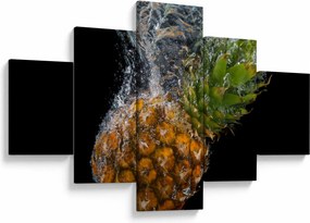 Obraz ananasa w wodzie (125x70 cm)
