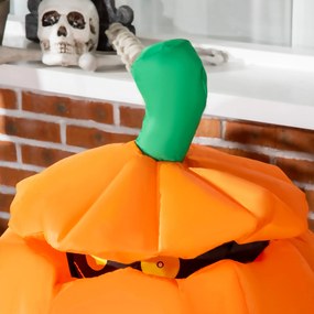 Outsunny Duch Dyni z Ruchomym Kotem Dekoracja Halloweenowa Nadmuchiwana z Oświetleniem LED 76 x 64 x 115cm