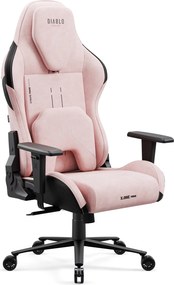 Fotel gamingowy materiałowy Diablo X-One Prime Normal Size, Akira Pink