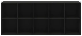 Czarny modułowy system półek 169x69 cm Mistral Kubus – Hammel Furniture