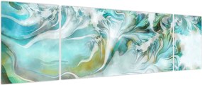 Obraz - Malowanie abstrakcyjnych wzorów (170x50 cm)