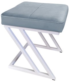 Pufa ZETA LOFT taboret podnóżek podstawa biała BL06