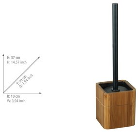 Brązowa bambusowa szczotka do WC Serro – Wenko