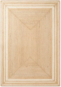 Kremowy/w naturalnym kolorze dywan z juty dwustronny/tkany ręcznie 80x150 cm Looma – Hanse Home