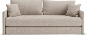 Jasnobrązowa rozkładana sofa z tkaniny szenilowej 209 cm Shannon – Cosmopolitan Design