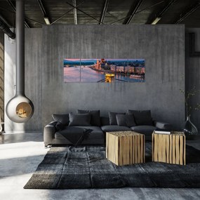 Obraz - Panorama miasta, Budapeszt, Węgry (170x50 cm)