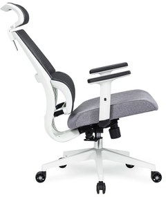 Fotel Biurowy Ergonomiczny Obrotowy NICKI Szary Nowoczesny