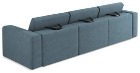 Niebieska sofa modułowa 314 cm Kalea – Makamii