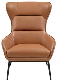 Fotel z bawolej skóry camelowy – DINNIA