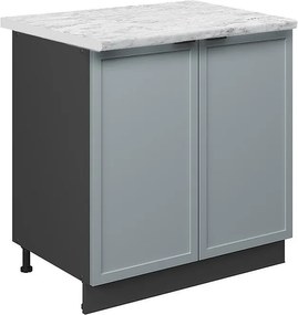 Szafka pod zlew jasnoniebiesko-szary 80x60x82 fame-line